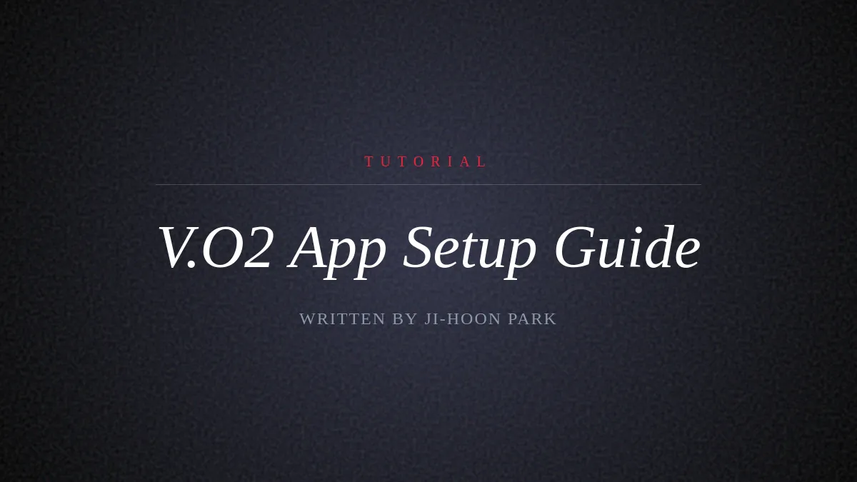 How to Set Up Your V.O2 App and Create Your First Training Plan
